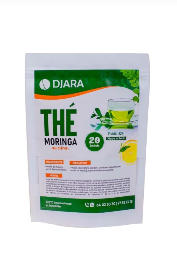 Thé de moringa au citron